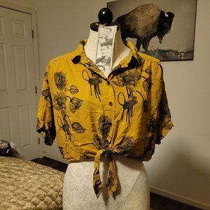 Urban Outfitters Floral Crop Top